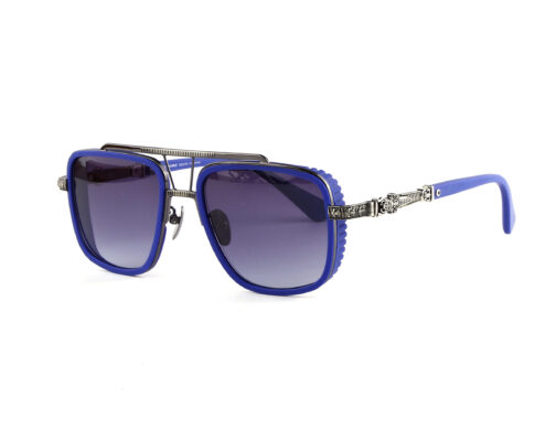 Синие очки Chrome Hearts Pushin Rod II 1274