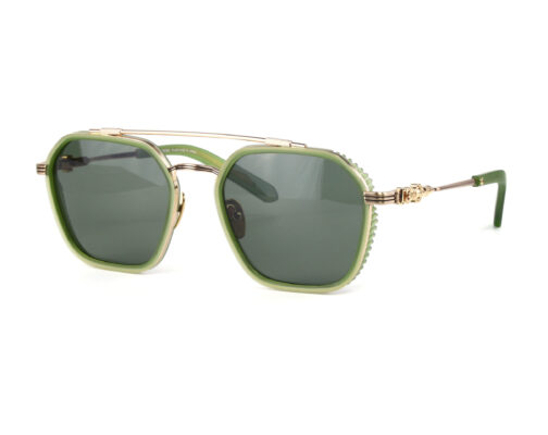 Зеленые очки Chrome Hearts Hotation 1481