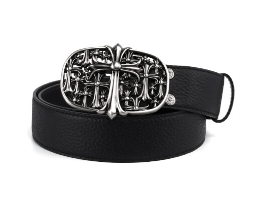 Ремень Chrome Hearts Cemetery из натуральной кожи 1526