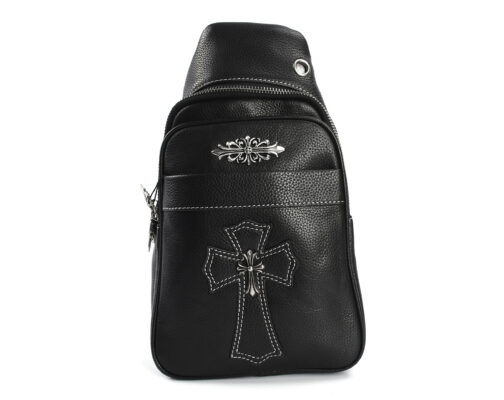Сумка слинг Chrome Hearts из натуральной кожи 1617