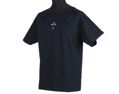 Черная футболка Chrome Hearts с крестом 1631