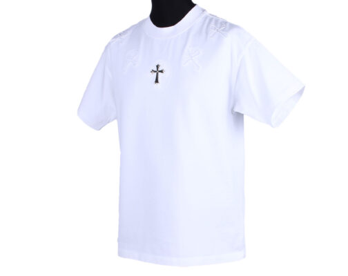 Белая футболка Chrome Hearts с крестом 1632