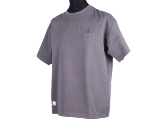 Коричневая футболка Chrome Hearts с крестами 1636