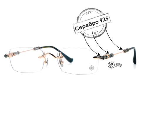 Оправа Chrome Hearts Pills III из серебра 925 пробы 2580