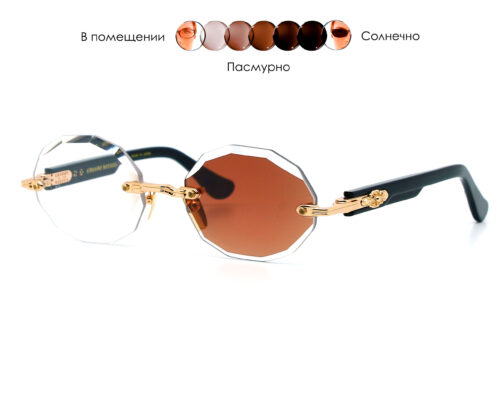 Редкие очки Chrome Hearts Deep 3 3033