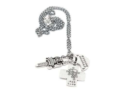 Цепь с кулономи Chrome Hearts из нержавеющей стали 2793