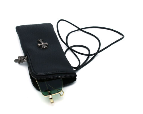 Чехол-сумочка для очков Chrome Hearts из эко-кожи 2815