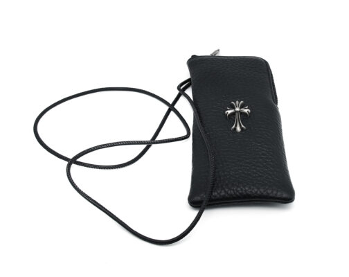 Чехол-сумочка для очков Chrome Hearts из натуральной кожи 2814