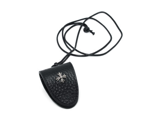 Зажим-подвеска Chrome Hearts из натуральной кожи 2813