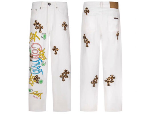 Джинсовые штаны от Chrome Hearts 3177