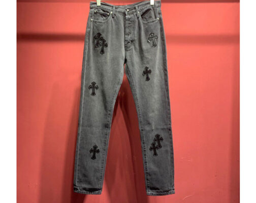 Джинсовые штаны от Chrome Hearts 3179