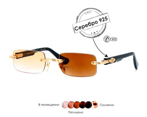 Очки Chrome Hearts Deep II из серебра 925 пробы 3490