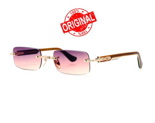 Оригинальные очки Chrome Hearts Deep I GP BRBBR Gold Plated Brown Bone Brown 3505